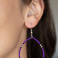 ​Keep Up The Good BEADWORK - Purple - Paparazzi Earring Image