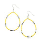 ​Keep Up The Good BEADWORK - Yellow - Paparazzi Earring Image