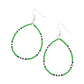 ​Keep Up The Good BEADWORK - Green - Paparazzi Earring Image