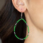 ​Keep Up The Good BEADWORK - Green - Paparazzi Earring Image