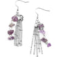 Stone Sensation - Purple - Paparazzi Earring Image