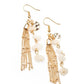 Stone Sensation - Gold - Paparazzi Earring Image