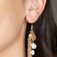 Stone Sensation - Gold - Paparazzi Earring Image