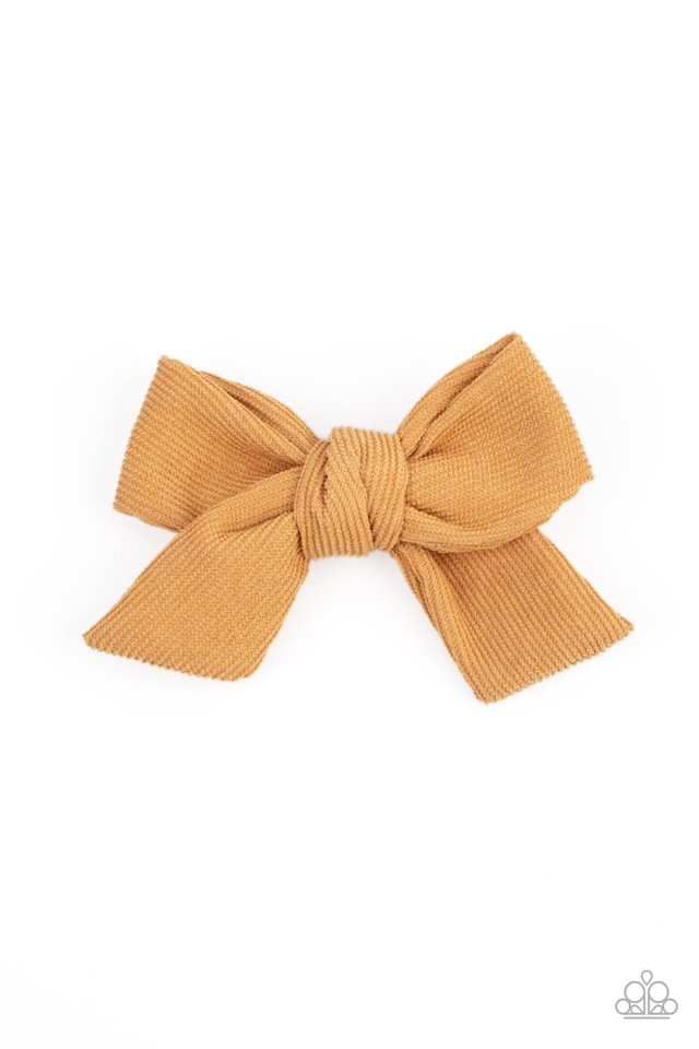 Corduroy Cowgirl - Yellow - Paparazzi Hair Accessories Image