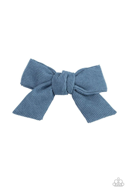 Corduroy Cowgirl - Blue - Paparazzi Hair Accessories Image