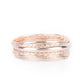 Trophy Texture - Rose Gold - Paparazzi Bracelet Image