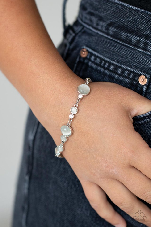 ​Storybook Beam - White - Paparazzi Bracelet Image