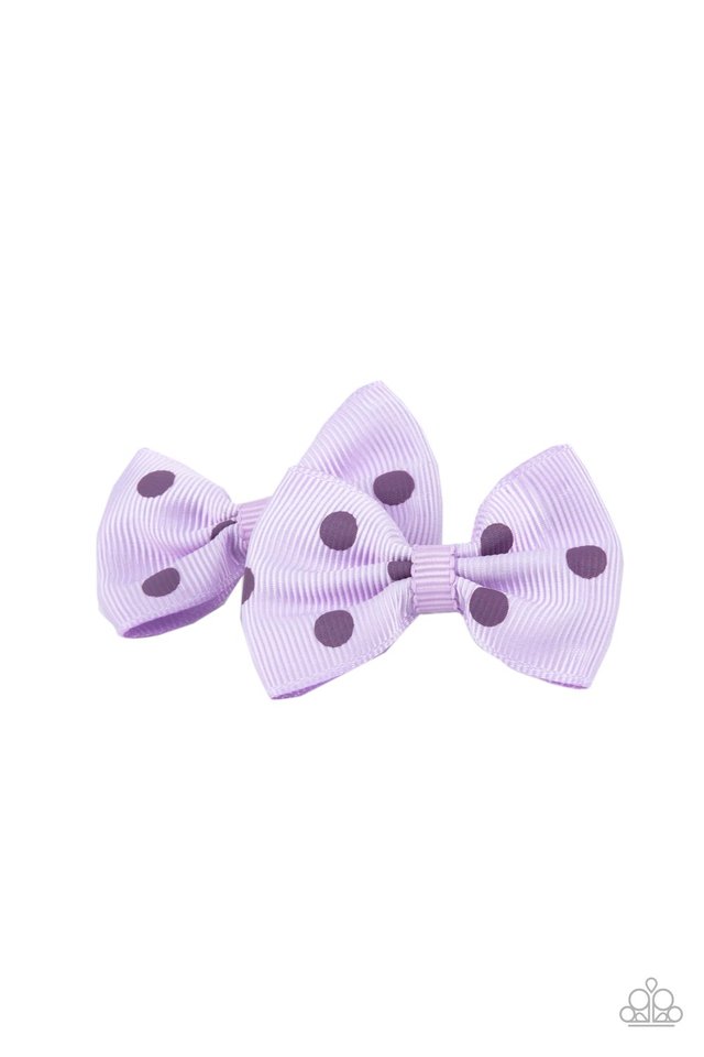 ​Polka Dot Drama - Purple - Paparazzi Hair Accessories Image