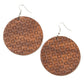 ​WEAVE Me Out Of It - Brown - Paparazzi Earring Image