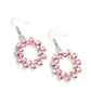 Champagne Bubbles - Pink - Paparazzi Earring Image