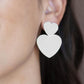 Heart-Racing Refinement - Silver - Paparazzi Earring Image