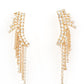 ​Thunderstruck Sparkle - Gold - Paparazzi Earring Image