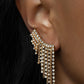 ​Thunderstruck Sparkle - Gold - Paparazzi Earring Image