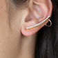 ​Sleekly Shimmering - Gold - Paparazzi Earring Image