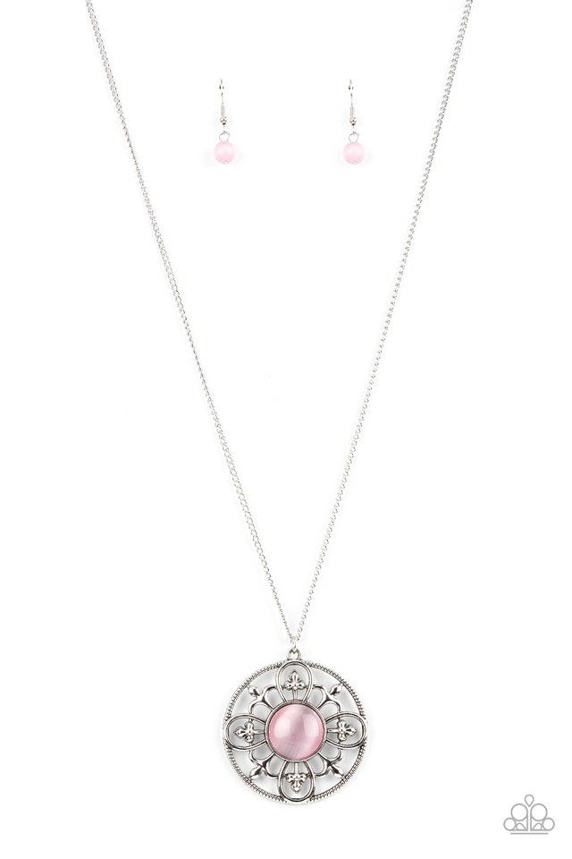 ​Celestial Compass - Pink - Paparazzi Necklace Image