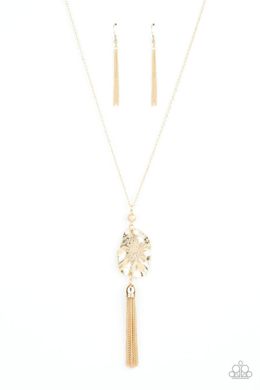 Botanical Beaches - Gold - Paparazzi Necklace Image