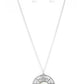 ​Celestial Compass - White - Paparazzi Necklace Image