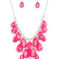 Front Row Flamboyance - Pink - Paparazzi Necklace Image