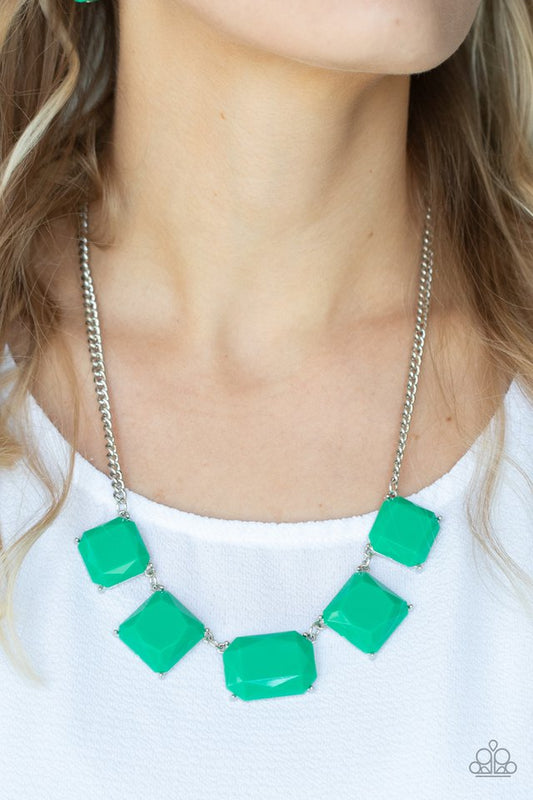 Instant Mood Booster - Green - Paparazzi Necklace Image
