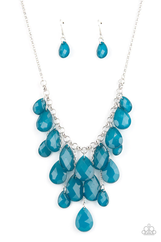 Paparazzi Necklace ~ Front Row Flamboyance - Blue