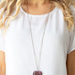 Warmhearted Glow - Purple - Paparazzi Necklace Image