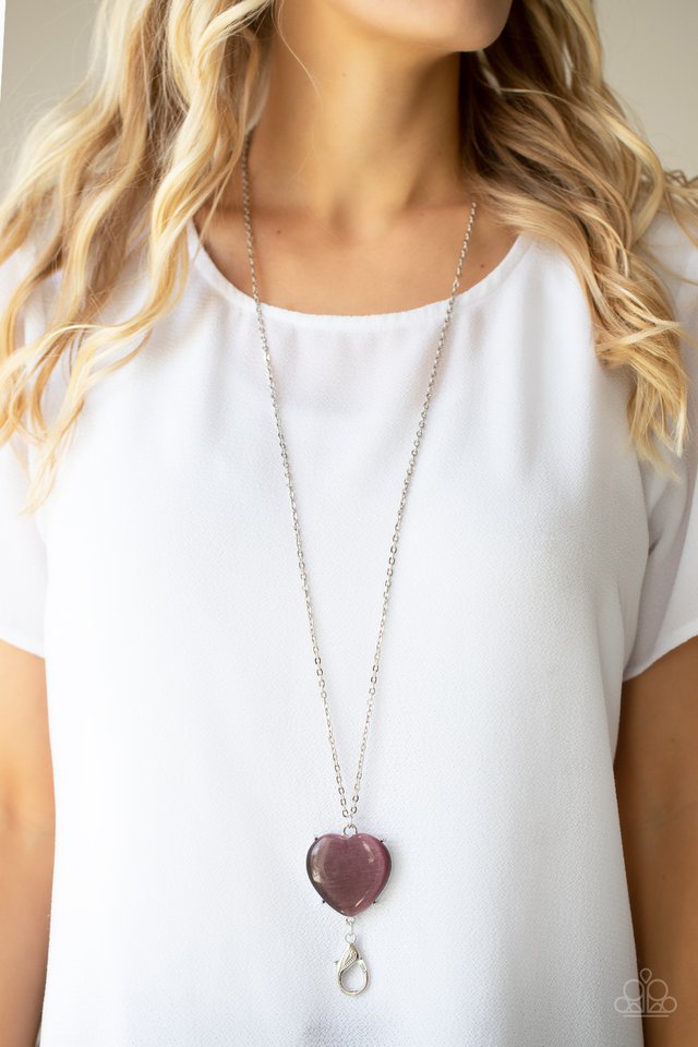 Warmhearted Glow - Purple - Paparazzi Necklace Image