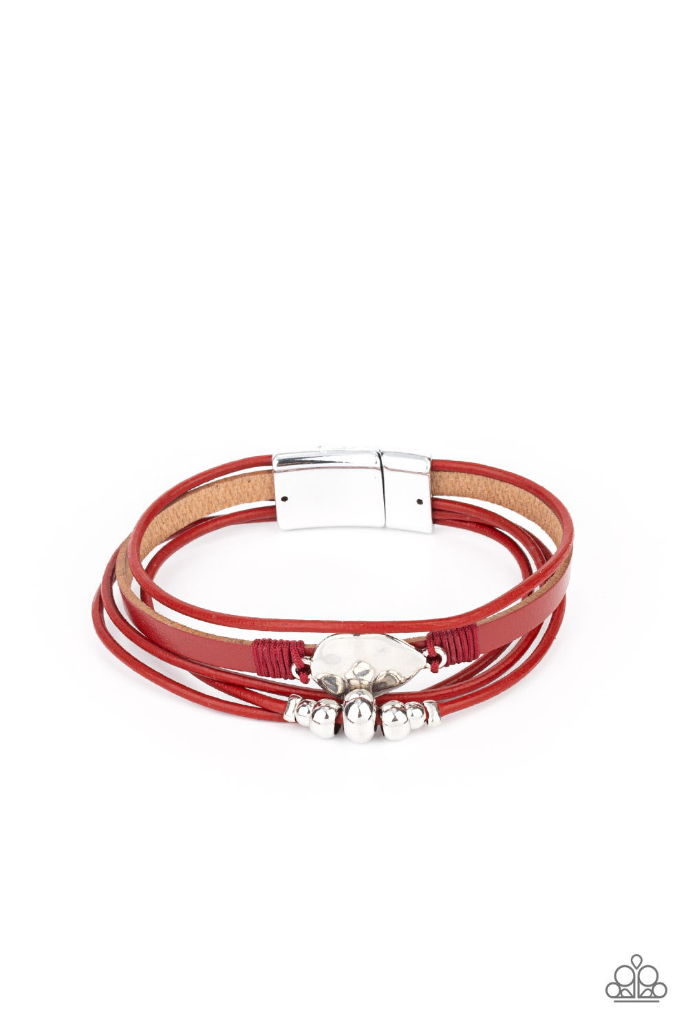 Pulsera Paparazzi ~ Tahoe Tourist - Rojo