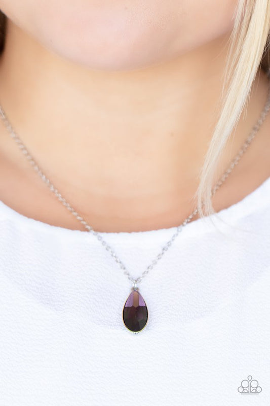 Prismatically Polished - Purple - Paparazzi Necklace Image