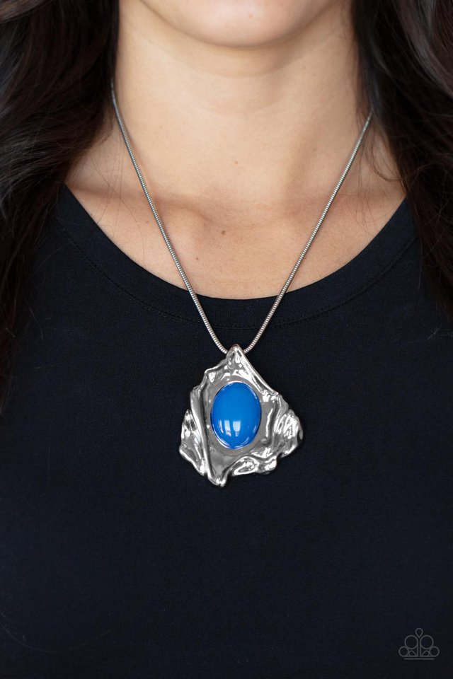 ​Amazon Amulet - Blue - Paparazzi Necklace Image