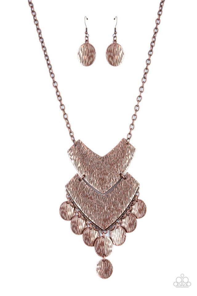 Keys to the ANIMAL Kingdom - Copper - Paparazzi Necklace Image