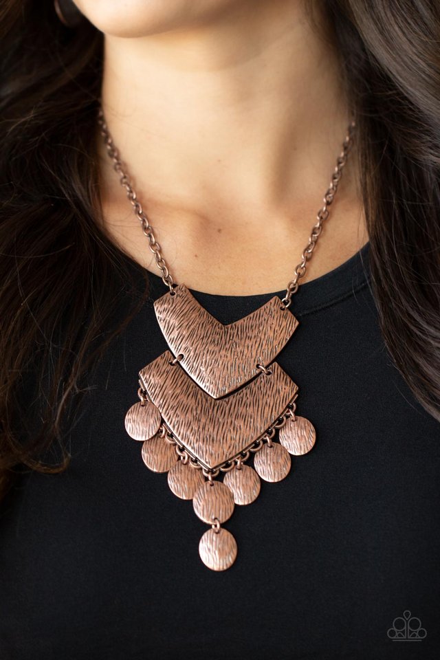 Keys to the ANIMAL Kingdom - Copper - Paparazzi Necklace Image