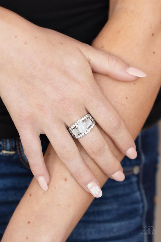 ​Majestically Mythic - White - Paparazzi Ring Image