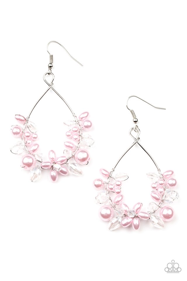 ​Marina Banquet - Pink - Paparazzi Earring Image