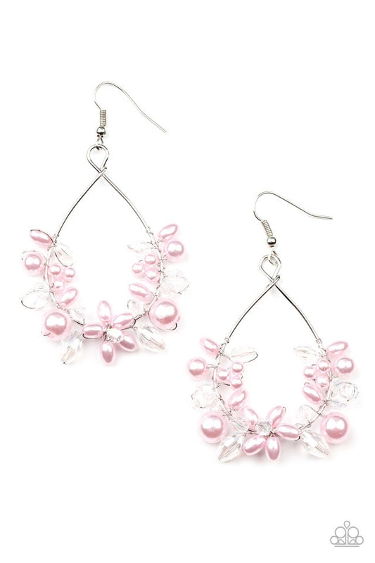 ​Marina Banquet - Pink - Paparazzi Earring Image