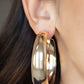 Flat Out Flawless - Gold - Paparazzi Earring Image