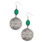 Eloquently Eden - Green - Paparazzi Earring Image