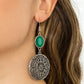 Eloquently Eden - Green - Paparazzi Earring Image