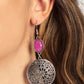 Eloquently Eden - Pink - Paparazzi Earring Image