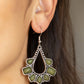Mesa Trek - Green - Paparazzi Earring Image