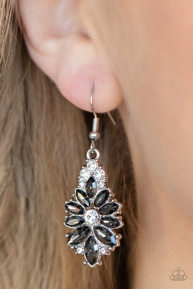 Gala Goddess - Silver - Paparazzi Earring Image