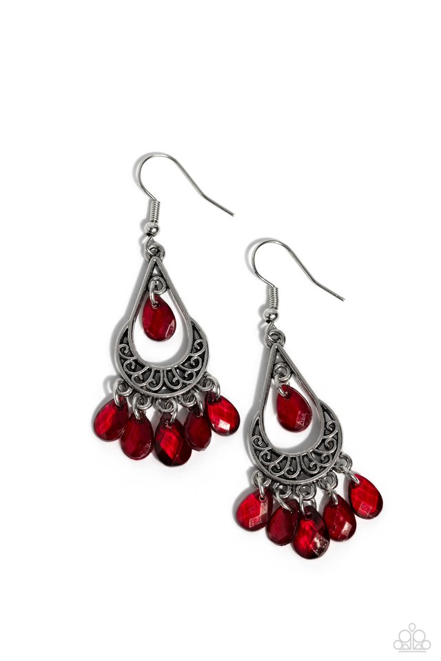 ​Beachside Ballroom - Silver - Paparazzi Earring Image