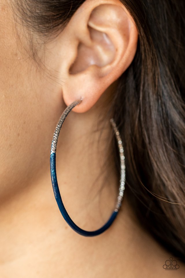 ​DIP, DIP, Hooray! - Blue - Paparazzi Earring Image