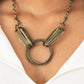 ​Lip Sync Links - Brass - Paparazzi Necklace Image