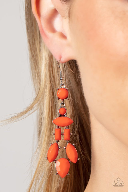 Visually Vivacious - Orange - Paparazzi Earring Image