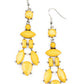 ​Visually Vivacious - Yellow - Paparazzi Earring Image