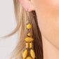 ​Visually Vivacious - Yellow - Paparazzi Earring Image