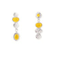 Asymmetrical Appeal - Yellow - Paparazzi Earring Image