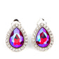 Cosmic Castles - Pink - Paparazzi Earring Image