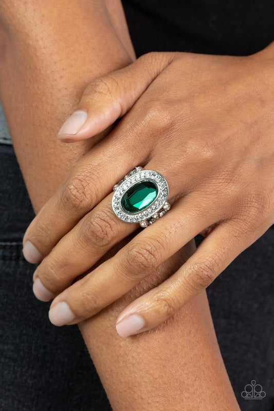 ​Always OVAL-achieving - Green - Paparazzi Ring Image
