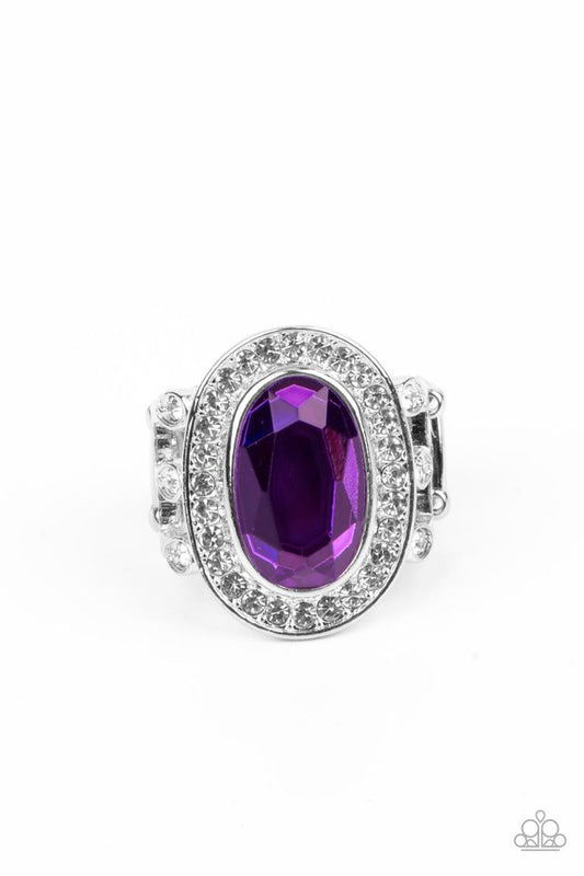 ​Always OVAL-achieving - Purple - Paparazzi Ring Image